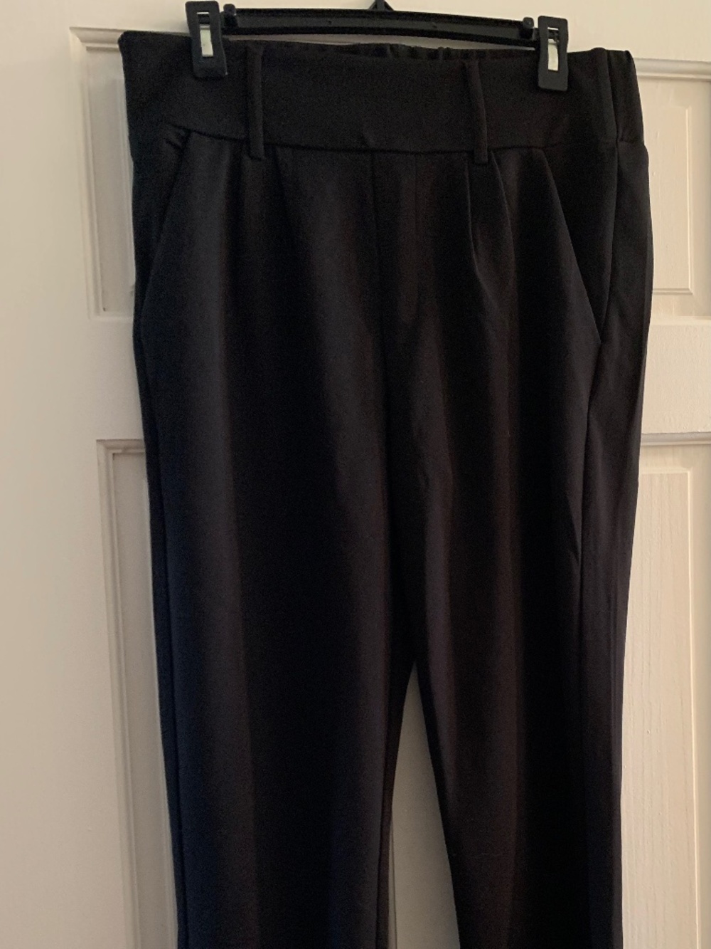 Black Pull On Trousers